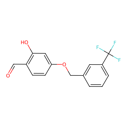 2-Hydroxy-4-{[3-(trifluoromethyl)benzyl]oxy}benzenecarbaldehyde structure