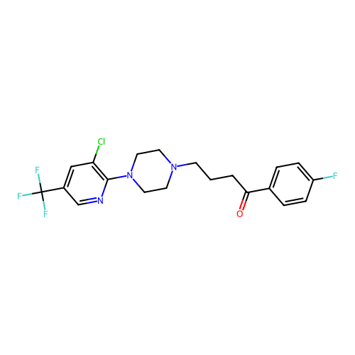 4-{4-[3-chloro-5-(trifluoromethyl)pyridin-2-yl]piperazin-1-yl}-1-(4-fluorophenyl)butan-1-one structure