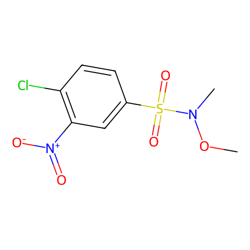 4-chloro-N-methoxy-N-methyl-3-nitrobenzenesulfonamide structure