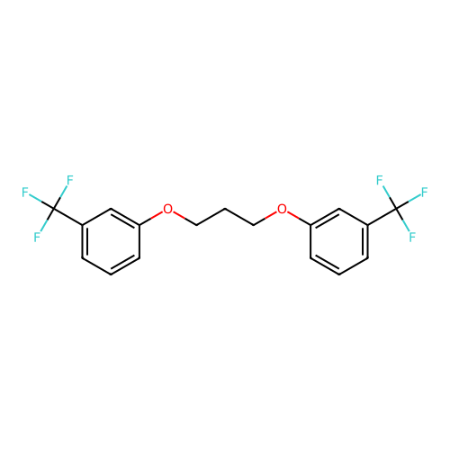 3-[3-(Trifluoromethyl)phenoxy]propyl 3-(trifluoromethyl)phenyl ether structure