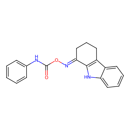 [(1E)-2,3,4,9-tetrahydro-1H-carbazol-1-ylidene]amino N-phenylcarbamate structure