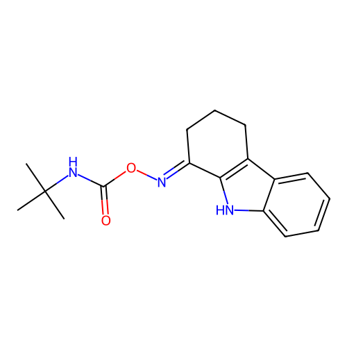(2,3,4,9-tetrahydrocarbazol-1-ylideneamino) N-tert-butylcarbamate structure
