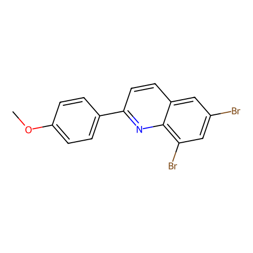 6,8-Dibromo-2-(4-methoxyphenyl)quinoline structure