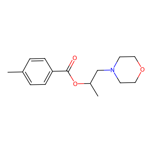 1-Morpholin-4-ylpropan-2-yl 4-methylbenzoate structure