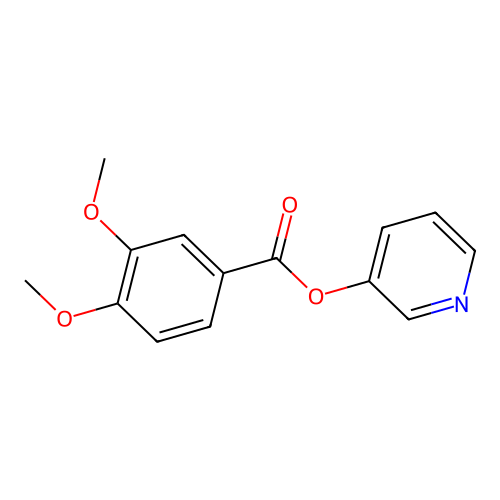 Pyridin-3-yl 3,4-dimethoxybenzoate structure