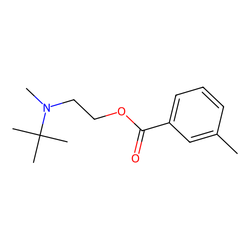 2-[Tert-butyl(methyl)amino]ethyl 3-methylbenzoate structure