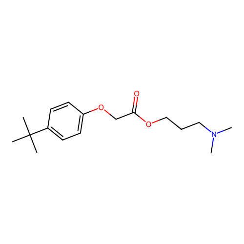3-(Dimethylamino)propyl (4-tert-butylphenoxy)acetate structure