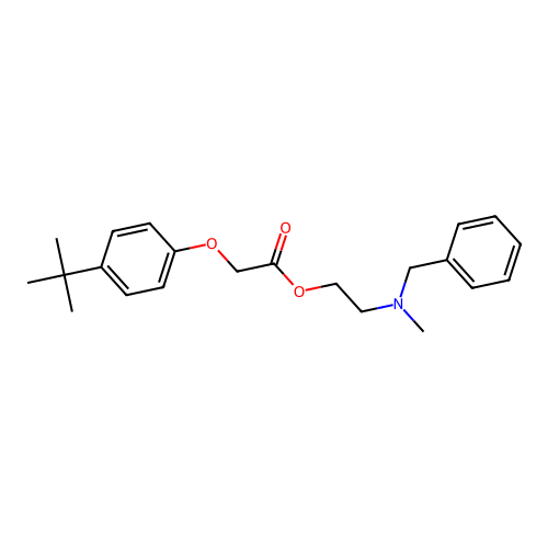2-[Benzyl(methyl)amino]ethyl (4-tert-butylphenoxy)acetate structure