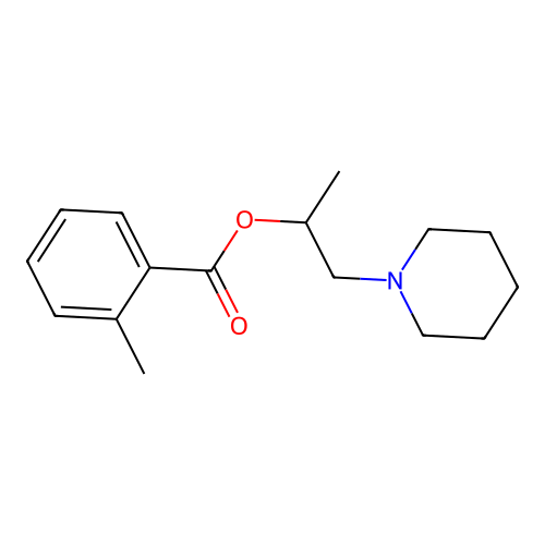 1-(Piperidin-1-yl)propan-2-yl 2-methylbenzoate structure