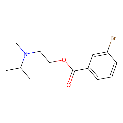 2-[Methyl(propan-2-yl)amino]ethyl 3-bromobenzoate structure
