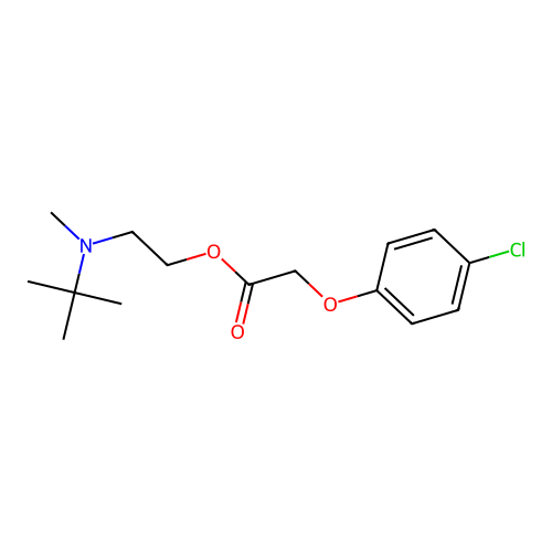 2-[Tert-butyl(methyl)amino]ethyl (4-chlorophenoxy)acetate structure