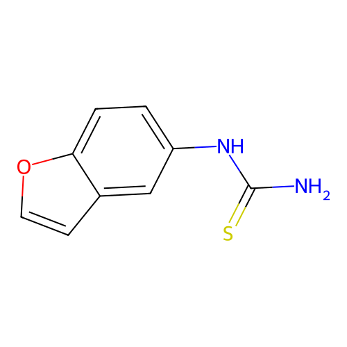 1-Benzofuran-5-ylthiourea structure