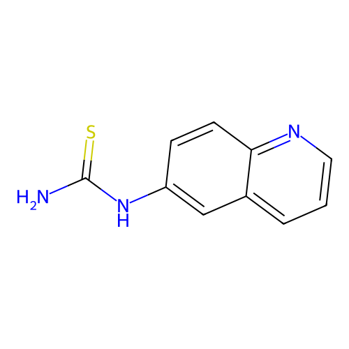 N-(6-quinolinyl)thiourea structure