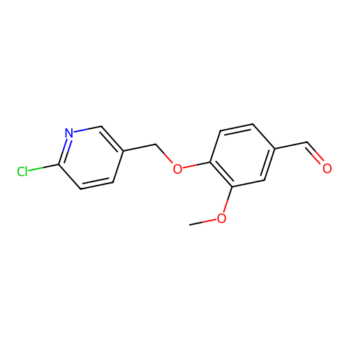 4-((6-Chloropyridin-3-yl)methoxy)-3-methoxybenzaldehyde structure
