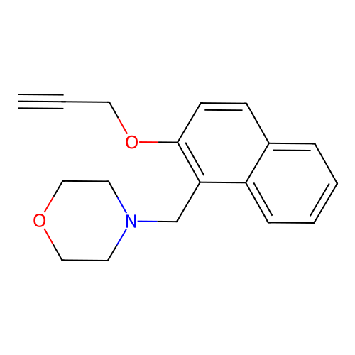 4-{[2-(2-Propynyloxy)-1-naphthyl]methyl}morpholine structure