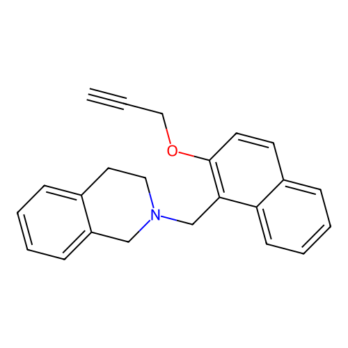 2-{[2-(2-Propynyloxy)-1-naphthyl]methyl}-1,2,3,4-tetrahydroisoquinoline structure
