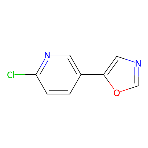 2-Chloro-5-(5-oxazolyl)pyridine structure