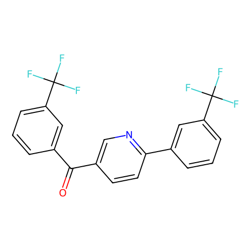 [3-(Trifluoromethyl)phenyl]{6-[3-(trifluoromethyl)phenyl]-3-pyridinyl}methanone structure