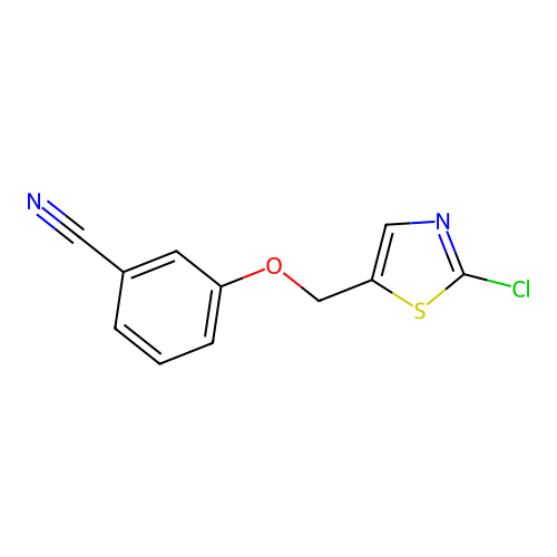 3-[(2-Chloro-1,3-thiazol-5-yl)methoxy]benzonitrile structure