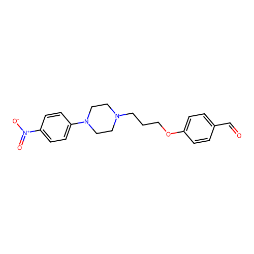 4-{3-[4-(4-Nitrophenyl)piperazino]propoxy}benzenecarbaldehyde structure