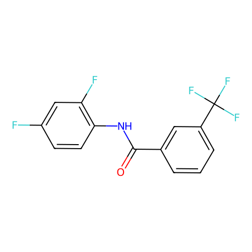 N-(2,4-difluorophenyl)-3-(trifluoromethyl)benzamide structure