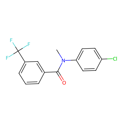 N-(4-chlorophenyl)-N-methyl-3-(trifluoromethyl)benzamide structure