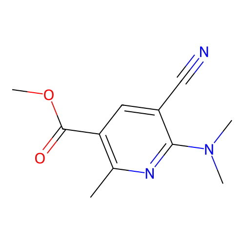 Methyl 5-cyano-6-(dimethylamino)-2-methylnicotinate structure