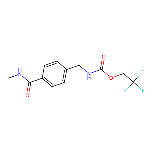 2,2,2-trifluoroethyl N-{4-[(methylamino)carbonyl]benzyl}carbamate structure