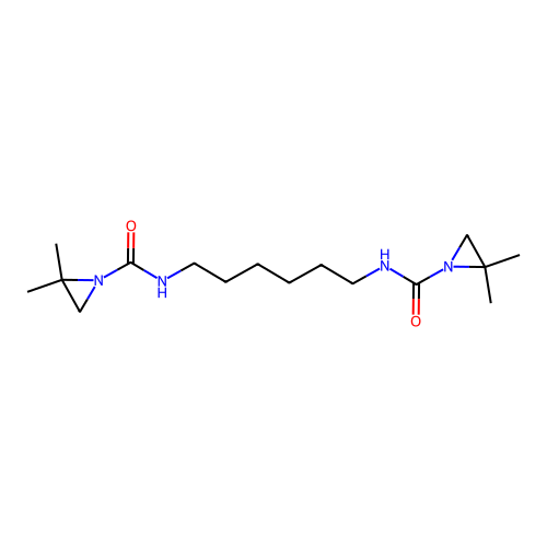 N-[6-[(2,2-dimethylaziridine-1-carbonyl)amino]hexyl]-2,2-dimethylaziridine-1-carboxamide structure