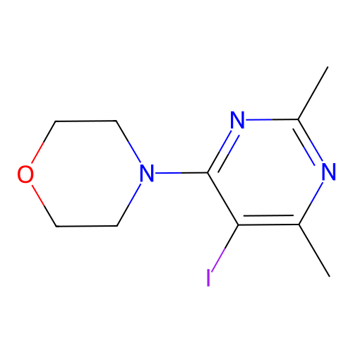 4-(5-Iodo-2,6-dimethyl-4-pyrimidinyl)morpholine structure