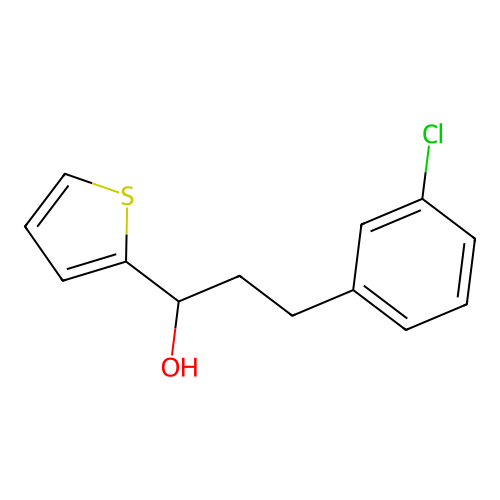 3-(3-Chlorophenyl)-1-(2-thienyl)-1-propanol structure