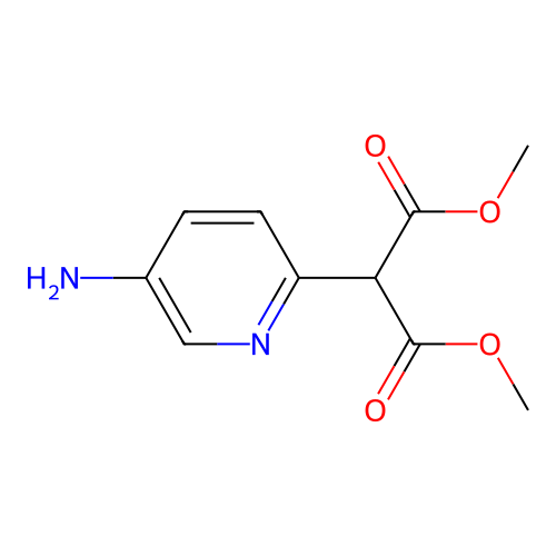 Dimethyl 2-(5-amino-2-pyridinyl)malonate structure