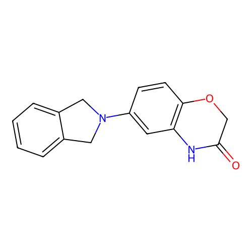 6-(1,3-dihydro-2H-isoindol-2-yl)-2H-1,4-benzoxazin-3(4H)-one structure