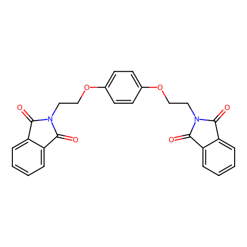 2-[2-[4-[2-(1,3-Dioxoisoindol-2-yl)ethoxy]phenoxy]ethyl]isoindole-1,3-dione structure