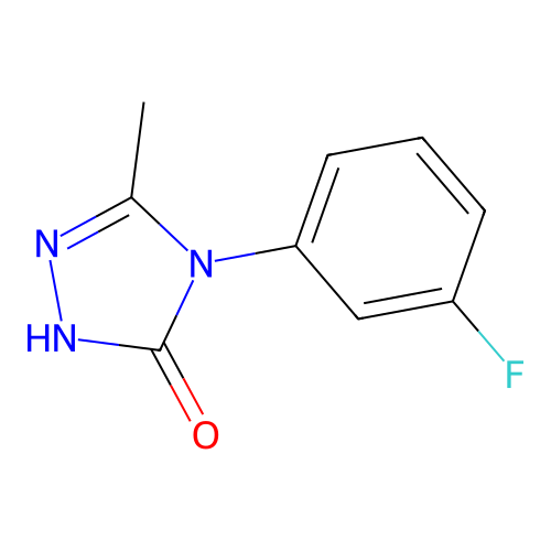 4-(3-fluorophenyl)-5-methyl-2,4-dihydro-3H-1,2,4-triazol-3-one structure