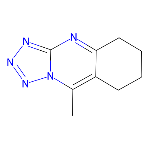 9-Methyl-5,6,7,8-tetrahydrotetrazolo[5,1-b]quinazoline structure