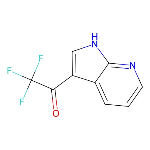 2,2,2-trifluoro-1-(1H-pyrrolo[2,3-b]pyridin-3-yl)ethanone structure