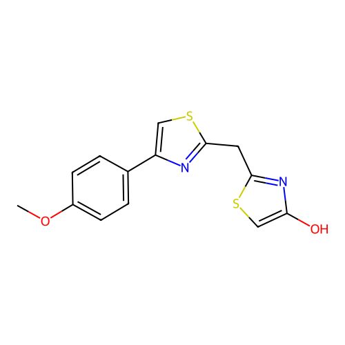 2-{[4-(4-Methoxyphenyl)-1,3-thiazol-2-yl]methyl}-1,3-thiazol-4-ol structure