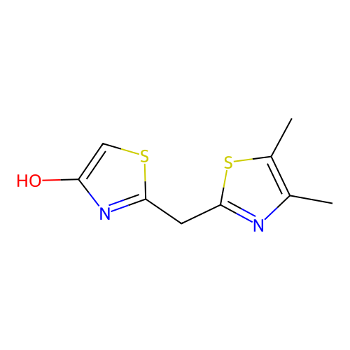2-[(4,5-Dimethyl-1,3-thiazol-2-yl)methyl]-1,3-thiazol-4-ol structure