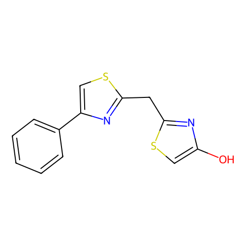 2-[(4-Phenyl-1,3-thiazol-2-yl)methyl]-1,3-thiazol-4-ol structure