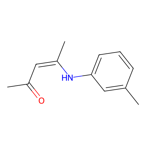 (Z)-4-m-Tolylamino-pent-3-en-2-one structure