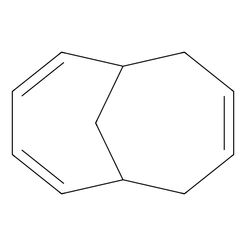 Bicyclo(4.4.1)undeca-2,4,8-triene structure