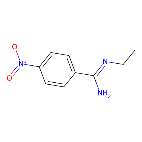 N-ethyl-4-nitrobenzenecarboximidamide structure