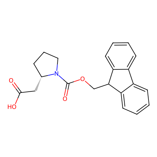 Fmoc-L-beta-homoproline structure