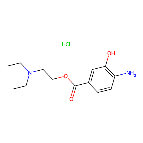 2-(Diethylamino)ethyl 4-Amino-3-hydroxybenzoate Hydrochloride structure