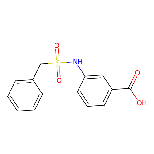 3-(Phenylmethanesulfonamido)benzoic acid structure