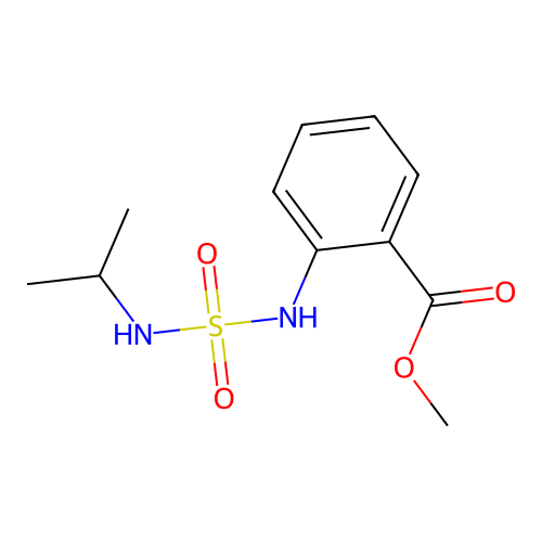 Benzoic acid, 2-[[[(1-methylethyl)amino]sulfonyl]amino]-, methyl ester structure