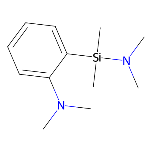 2-[dimethylamino(dimethyl)silyl]-N,N-dimethylaniline structure