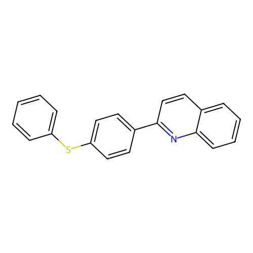 2-[4-(Phenylsulfanyl)phenyl]quinoline structure