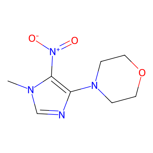 4-(1-Methyl-5-nitro-1H-imidazol-4-yl)morpholine structure